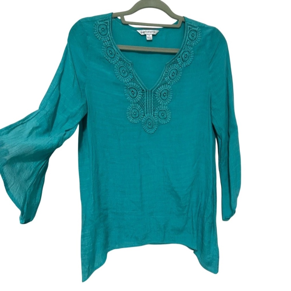 Counterparts Blue Blouse Size Medium